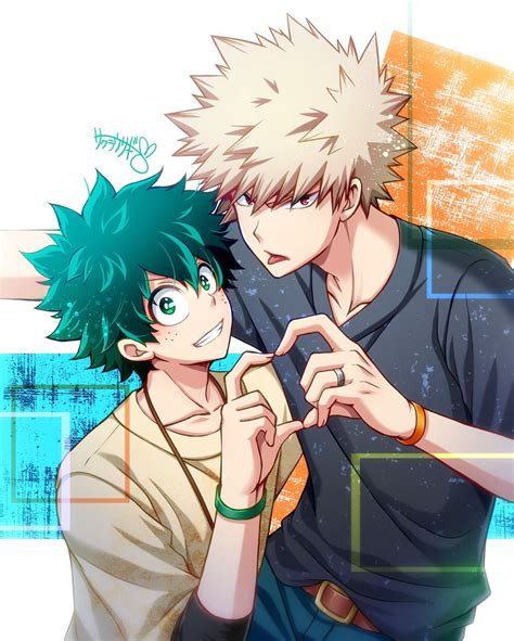 bakudeku cute|cute bakudeku manga.